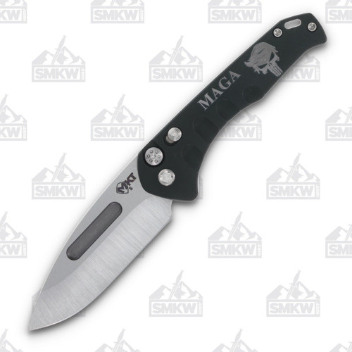 Medford MAGA Praetorian Out-the-Side Automatic Knife (Tumbled S45VN  Green Handles)