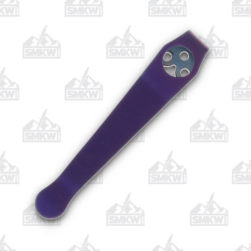 Lynch Northwest Spyderco Long Clip Purple Anodized