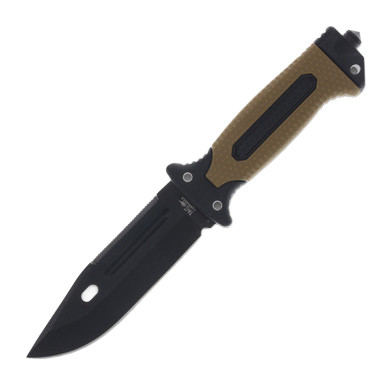 Frost Tac Commander 10.6" Hunting Fixed Blade Knife Brown FRTC06BR