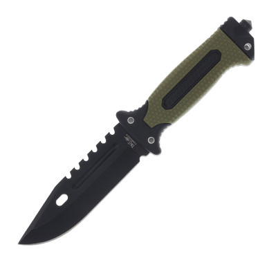Frost Tac Commander 10.6" Hunting Fixed Blade Knife Green