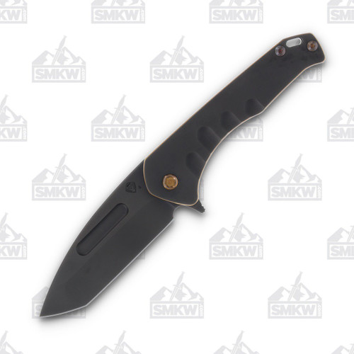 Medford Praetorian Slim 3.25in PVD Plain Tanto Blade Bronze Hardware