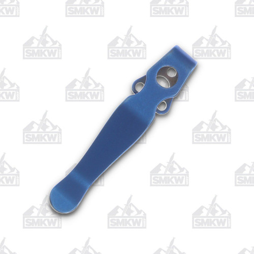 Lynch Northwest Spyderco Shaman Clip Blue Anodized