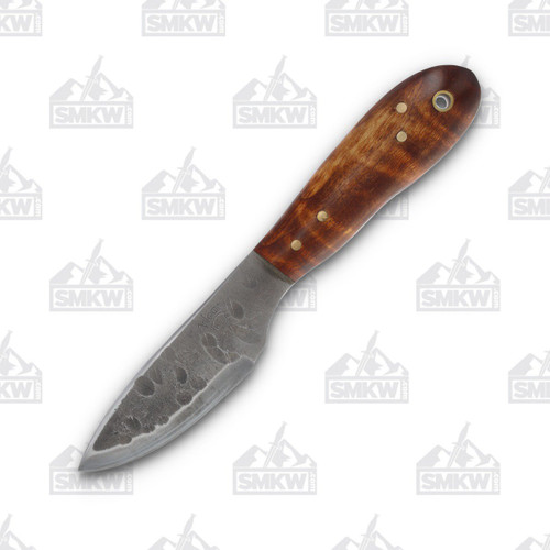 Woody Handmade Knives Sidekick Series Drop Point Curly Maple