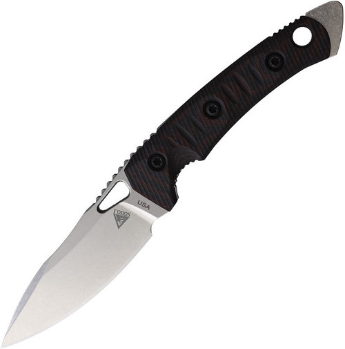 Fobos Cacula Fixed Blade Black And Red G10