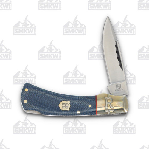 Rough Ryder Denim Micarta Lockback Folding Knife