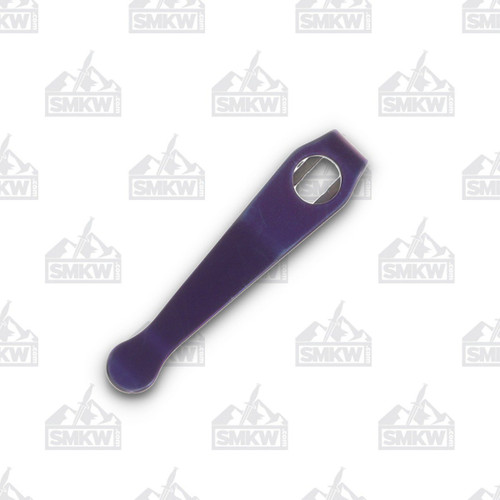 Lynch Northwest Spyderco Standard Wire Clip Replacement Purple Anodized