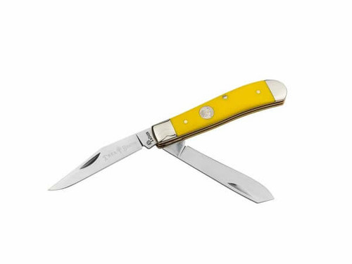 Boker Mini Trapper Folding Knife Traditional Series 2.0 Yellow Delrin