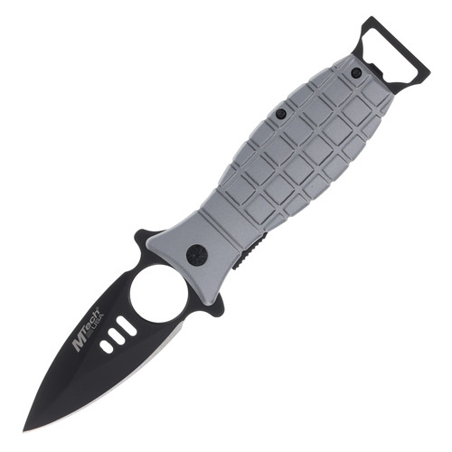 MTech Spring-Assisted Linerlock Folding Knife (Gray Grenade)