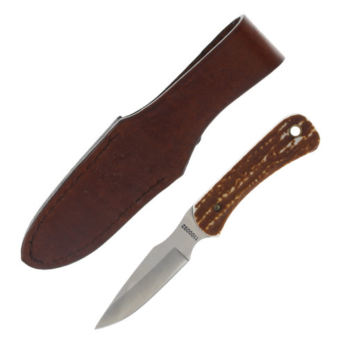 Schrade Uncle Henry Next Gen 301UH Fixed Blade Staglon 3.15in Satin Drop Point 1100092