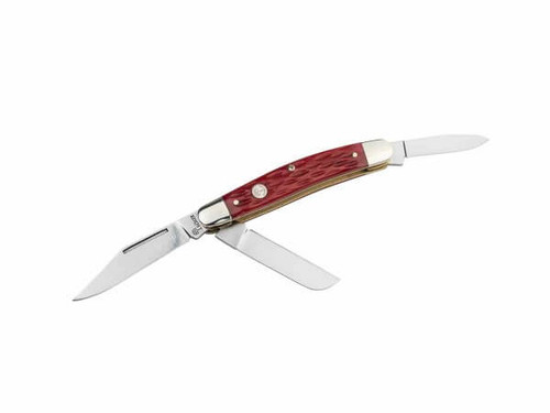 Boker Medium Stockman Folding Knife Traditional Series 2.0 Jigged Red Bone