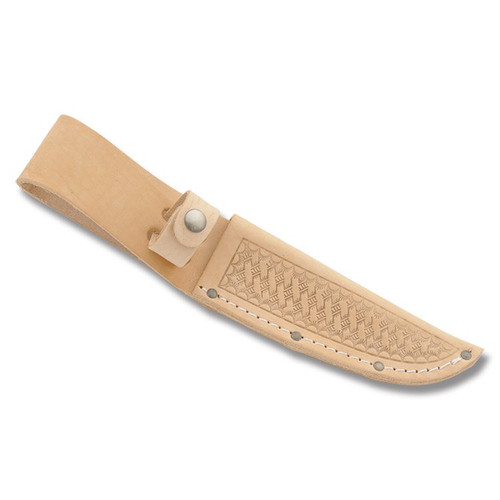 Leather Fixed Blade Belt Sheath Fits Up To 5" Blade