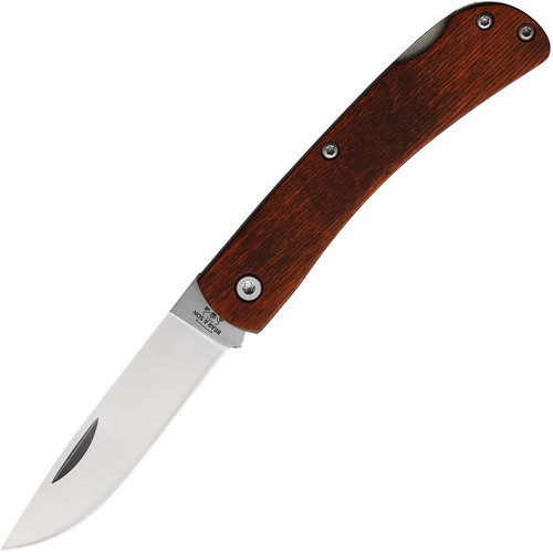 Bear & Son 3 5/8" Rosewood Small Locking Farmhand Folding Knife With Clip