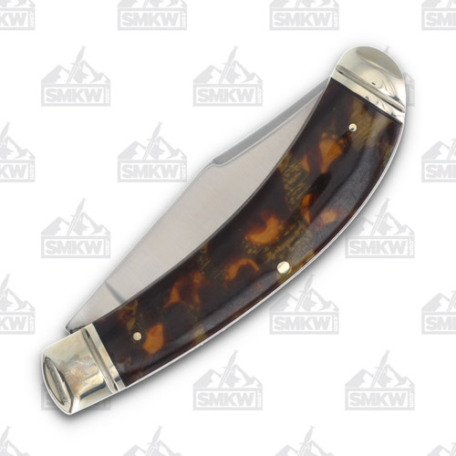 Rough Ryder Imitation Tortoise Shell Bow Trapper Folding Knife RR2442 ...