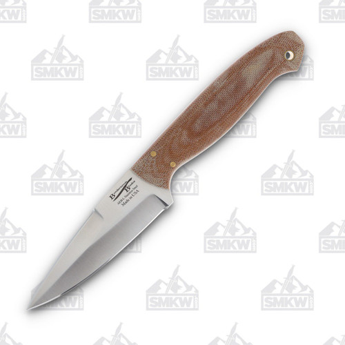 Bordertown Blades E. Parker AEB-L Blade Natural Canvas Micarta