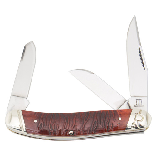 Rough Ryder Tiger Stripe Sowbelly Folding Knife RR2222