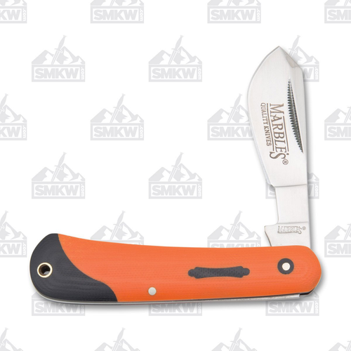 Marble's Orange G-10 Cotton Sampler Folding Knife