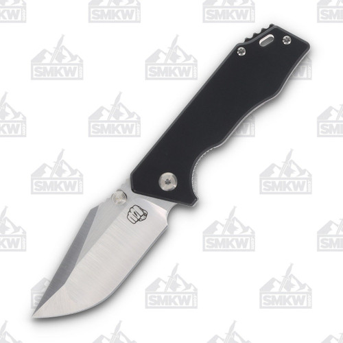 Something Obscene Mini J Cape Folding Knife 3in Plain Satin Clip Point 1