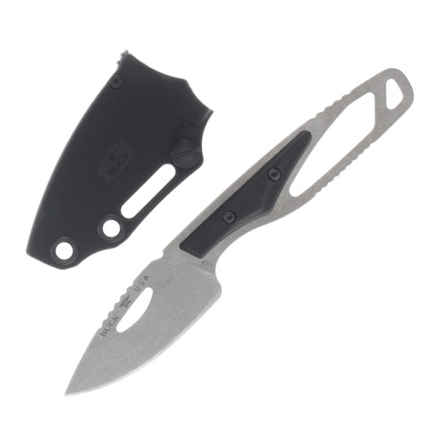 Buck Paklite 2.0 Hide Select Fixed Blade Knife Black GFN 2.75in Plain Blade BU13496