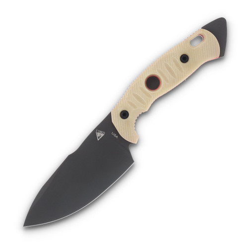 Fobos Alaris 3V Fixed Blade Ivory/Red 5" Black