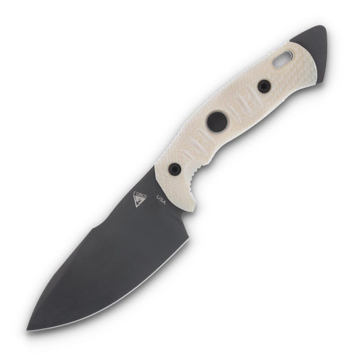 Fobos Alaris 3V Fixed Blade Ivory/Black 5" Black