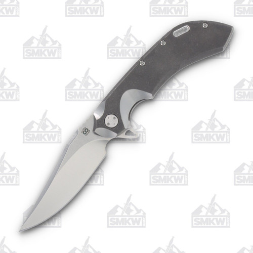 Olamic Wayfarer 247 Folding Knife T-108B Bowie (Dark Wash  Satin Wave)