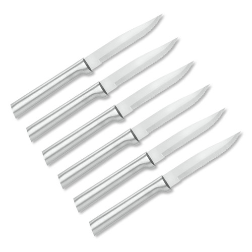 Rada Cutlery Kitchen Steak Knives Gift Set Serrated Aluminum