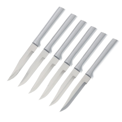 Rada Cutlery Kitchen Steak Knives Gift Set Serrated Aluminum S6S