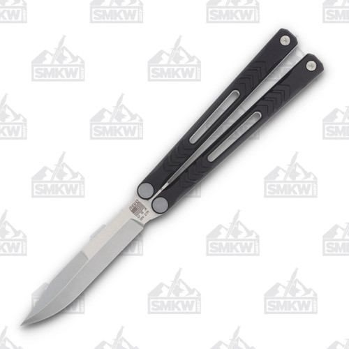 Revo Nexus Solid Black Anodization 4.5in Clip Point Butterfly Knife