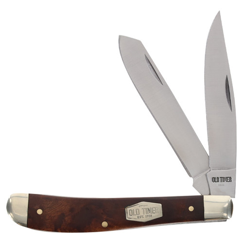 Schrade Old Timer Trapper Folding Knife Desert Ironwood SCT94OTW