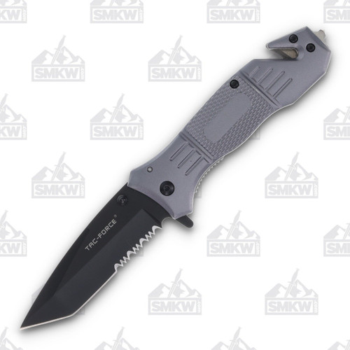 Tac-Force Assisted Opening Folding Rescue Knife Partially Serrated