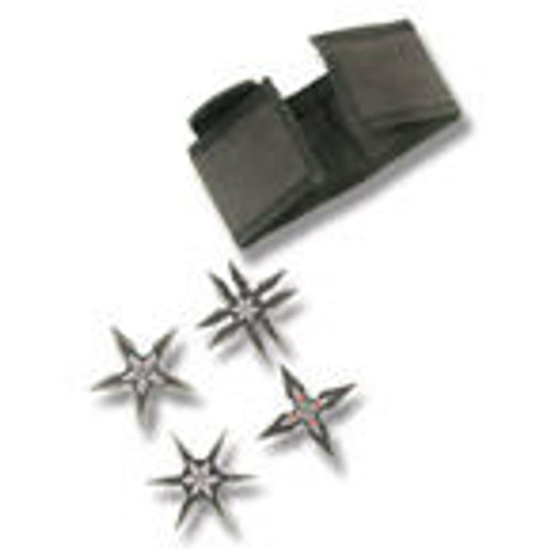 Black 4 Piece Throwing Star Set