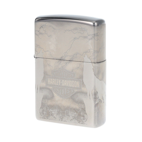 Zippo Harley Davidson Lighter 360 Black Ice Photo