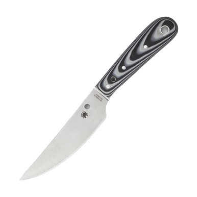 Spyderco Bow River Gray and Black 4.36 Inch Plain Satin Trailing Point
