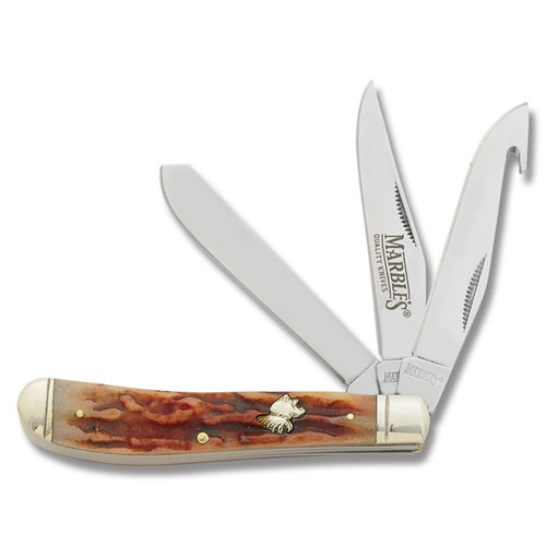 Marbles Three Blade Medium Trapper Folding Knife