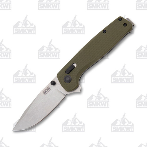 SOG Terminus XR Folding Knife 2.95in Stonewashed Clip Point Blade