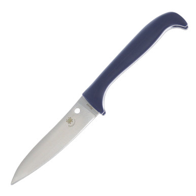 Spyderco Counter Critter Puppy Kitchen Knife Purple Plastic 3.95" Satin