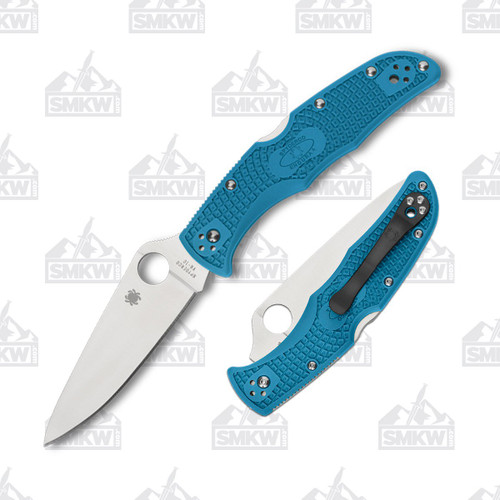 Spyderco Endura 4 Folding Knife Blue FRN