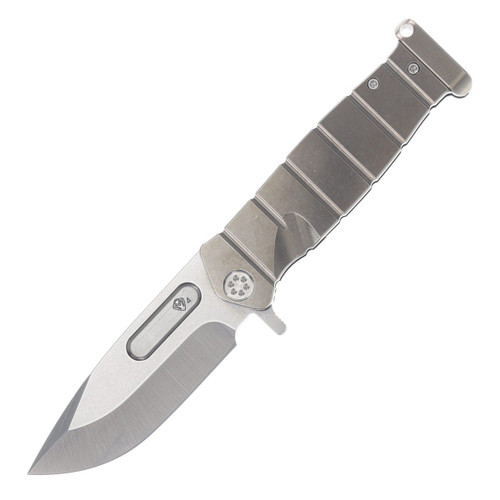 Medford USMC FF 4.25in Tumbled Drop Point Blade Folding Knife Standard