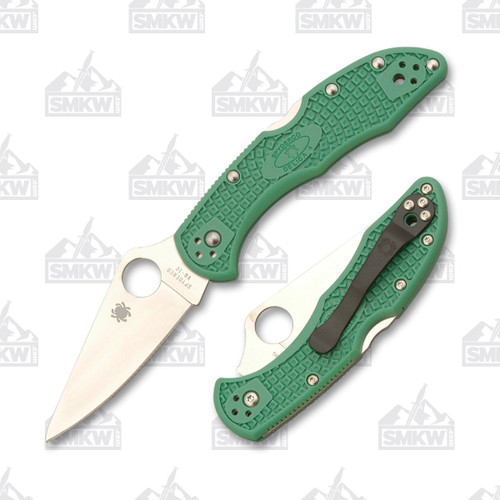 Spyderco Delica 4 Folding Knife Green