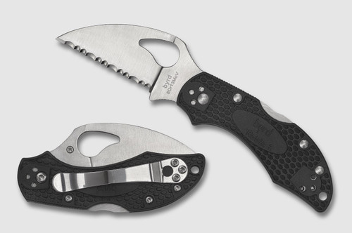 Spyderco Byrd Robin 2 Lightweight Folding Knife Serrated Wharncliffe