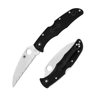 Spyderco Endura 4 Wharncliffe 3.78 Inch Serrated Satin Wharncliffe