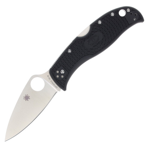 Spyderco LeafJumper Lockback Folding Knife (Plain Edge Leaf Black FRN)