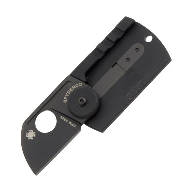 Spyderco Dog Tag Folding Knife Carbon Fiber G-10 Laminate