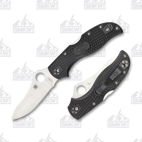 Spyderco Stretch 2 Folding Hunting Knife Black FRN