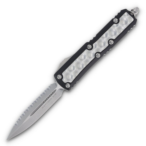 Microtech UTX-85 Daytona Out-The-Front Automatic Knife (D/E Stonewash F/S | Bubble)