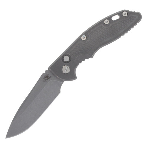 Hinderer XM-18 3.5 Automatic Knife Working Finish Spear Point/Textured Working Finish Titanium KAXM35SPEAUTOWF