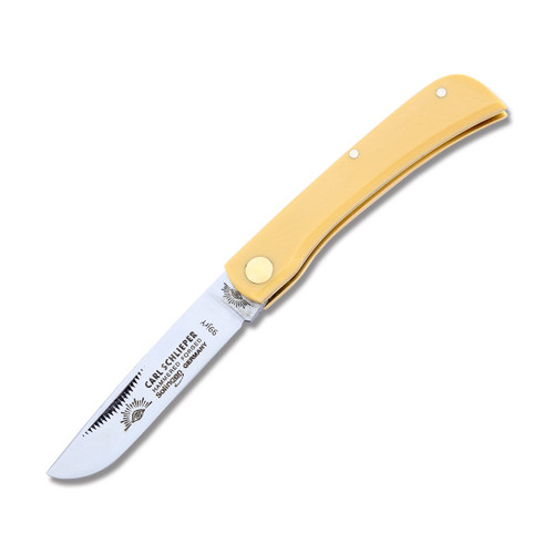 Eye Brand Yellow Composition Clodbuster Jr Folding Knife