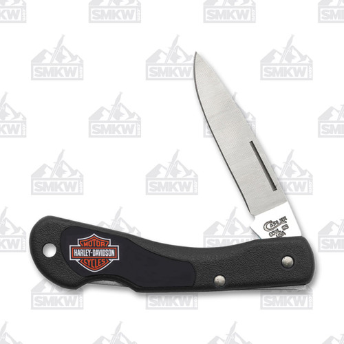 Case Harley-Davidson Black Synthetic Mini Blackhorn Folding Knife