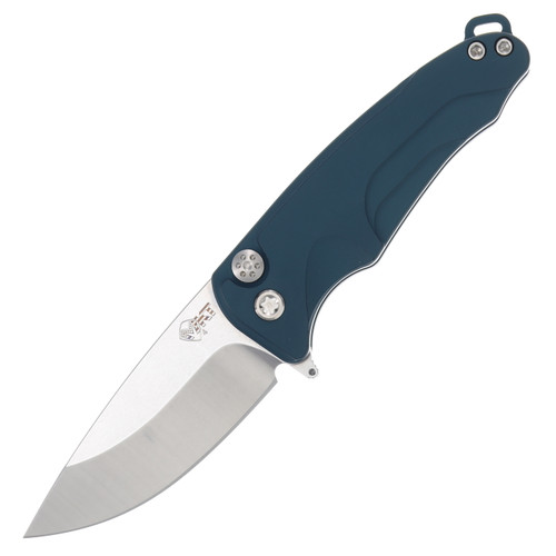 Medford Smooth Criminal Out-the-Side Automatic Knife (Tumbled S45VN  Blue Handles  Standard Hardware)