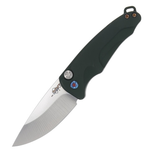 Medford Smooth Criminal Automatic Knife 3in Drop Point Blade Green